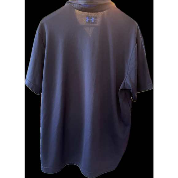Under Armour Men’s Dark Blue HeatGear Polo Shirt - Loose Fit, XL - Picture 2 of 5